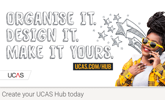 UCAS Screenshot of UCAS hub