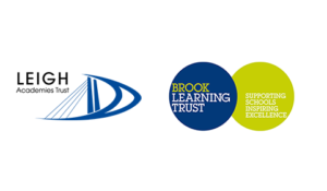 Leigh Academies Trust Logo and Brook Learning Trust Logo