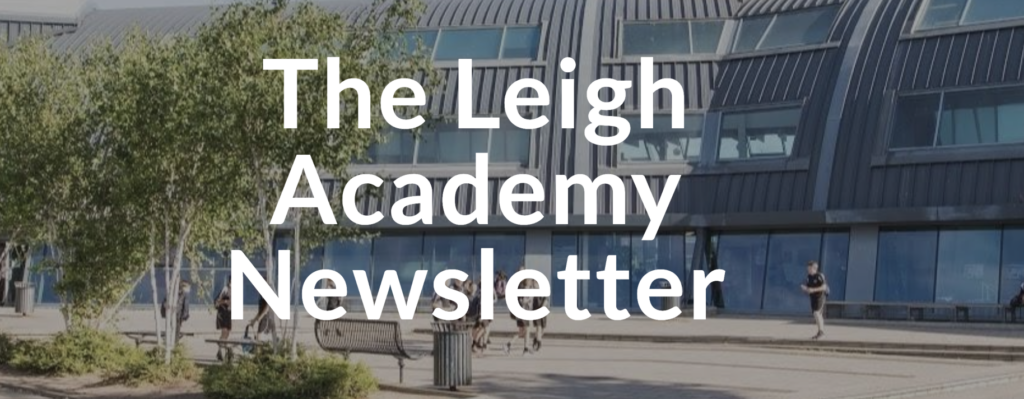 The Leigh Academy spring newsletter header