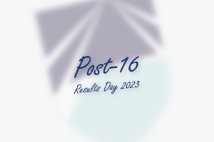 The Leigh Academy logo with text stating 'Post-16 Results Day 2023' over the top.